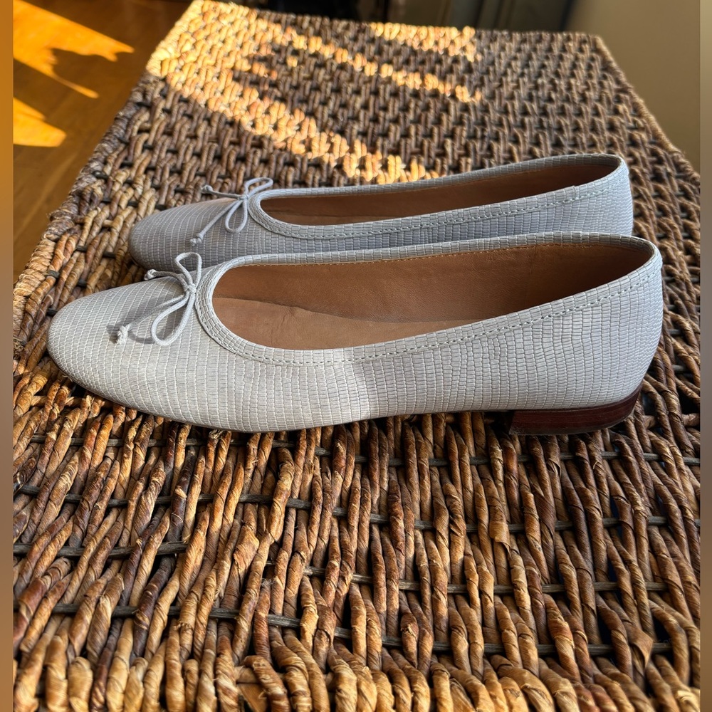 Madewell Women's Grey Ballet Flats 9 - Picture 3 of 7